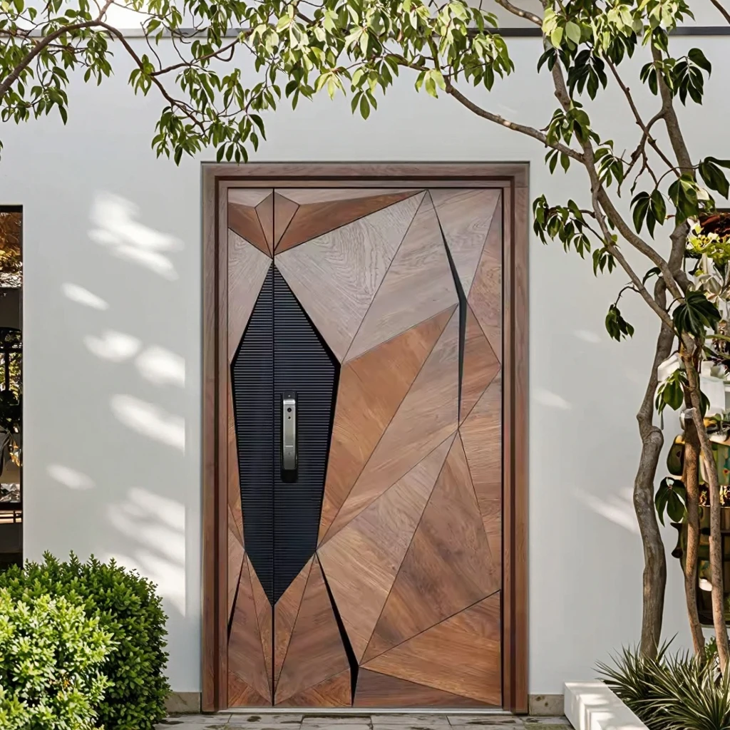 고품질 중국산 금속 현관문, 방탄 및 허리케인 충격 방지 기능으로 가정 안전 보장