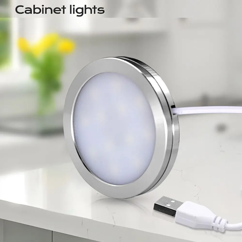 

Алюминиевый встраиваемый потолочный светильник 3000K/4000K/6000K USB DC5V 2W Круглый потолочный светильник Тонкий круглый светодиодный светильник 8 мм