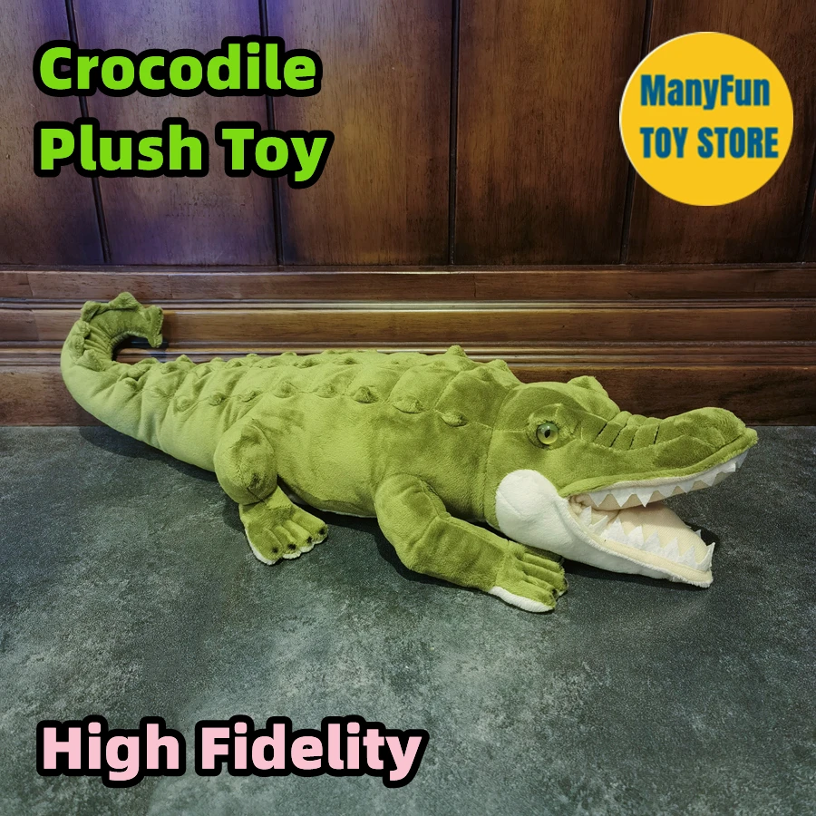 Realistic Alligator Plush Toy Lifelike Crocodile Stuffed Animal Ultra Soft Cute Plushie Doll Collectors