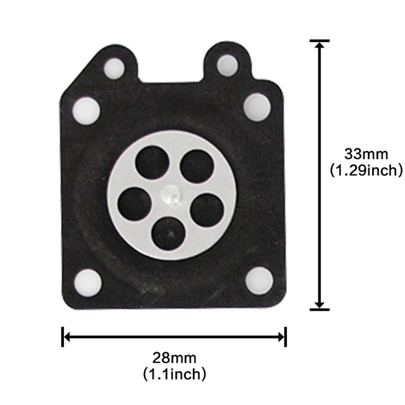 40Pcs Carburetor Parts Chainsaw Carburetor Membrane Pads - 30Pcsfor Zama Chainsaw Carburetor 2500/3800/4500/5200/5800 & 10Pcs Fo