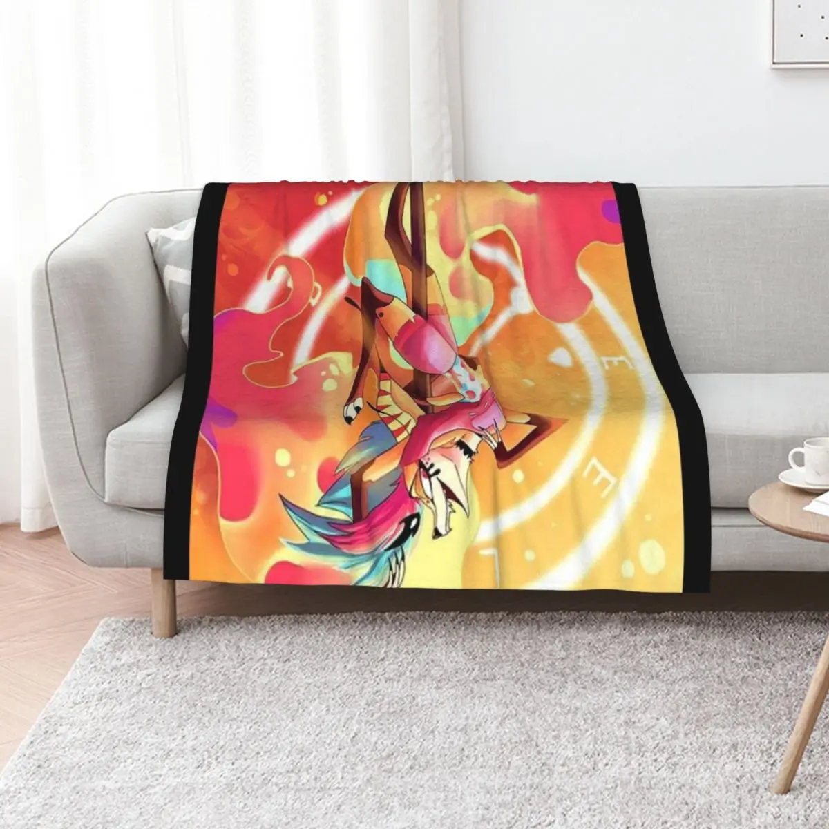 Helluva Boss Beelzebub Throw Blanket Lightweight Warm Blanket for Indoor Outdoor Use