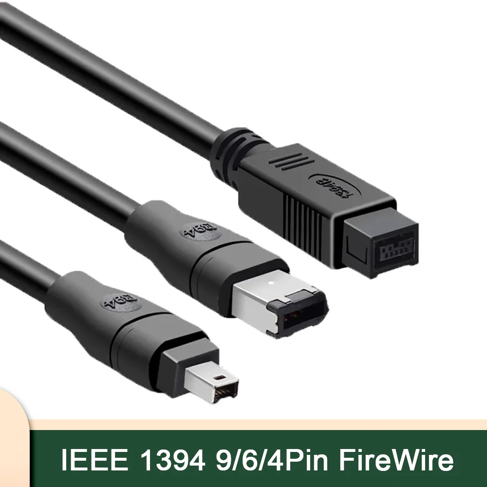 

High-speed IEEE1394A Data Cable 4P/6P/9P Capture Card Industrial Camera Connecting Cable 1394 FireWire Large To Small Convenient