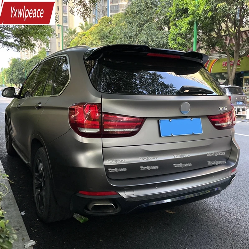 

For BMW X5 F15 2014 2015 2016 2017 2018 Spoiler ABS Plastic Primer Color Rear Window Roof Spoiler Trunk Wing Car Accessories