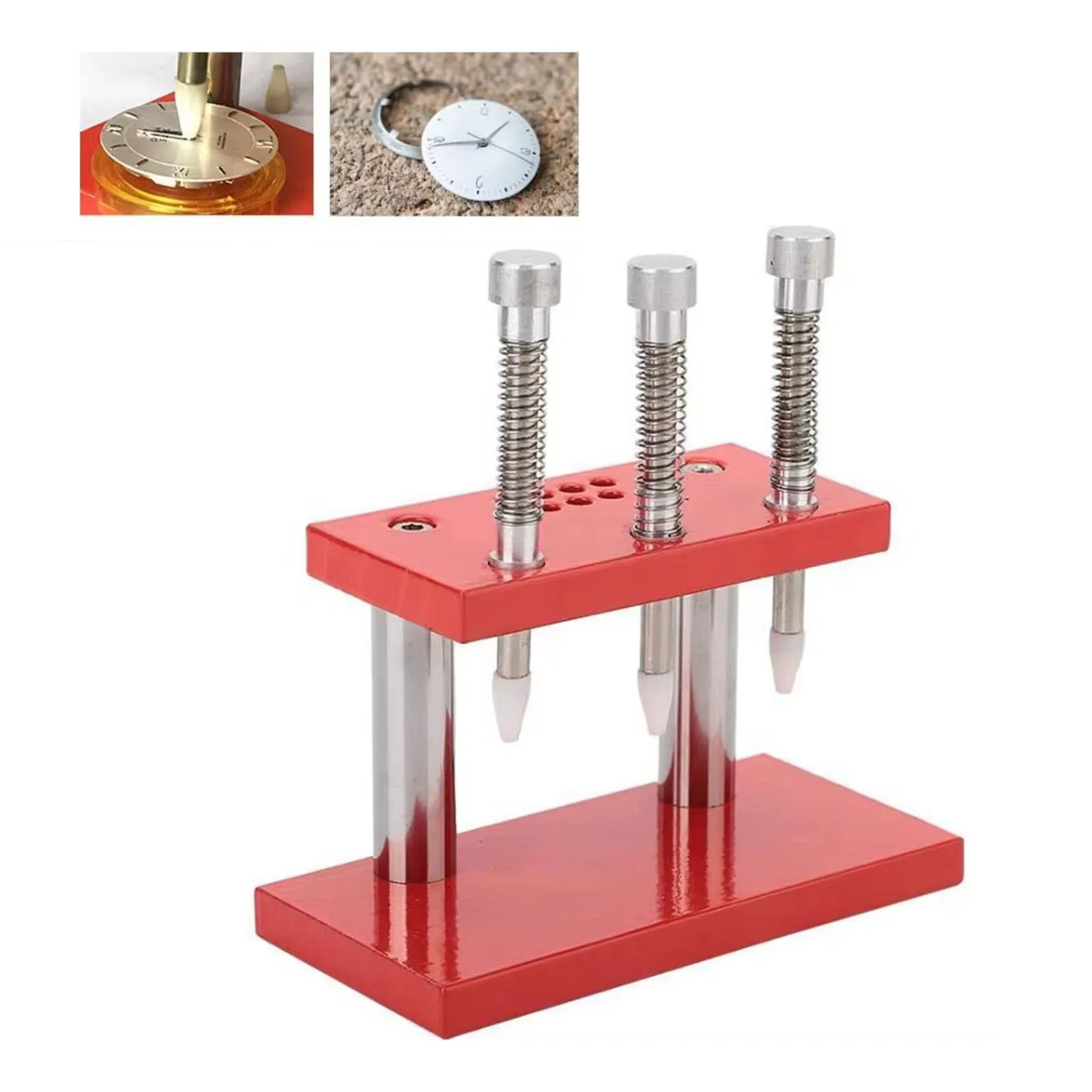 Steel Watch Hand Press Tool for Installing Hour Minute Second Hands and Dial Pointers