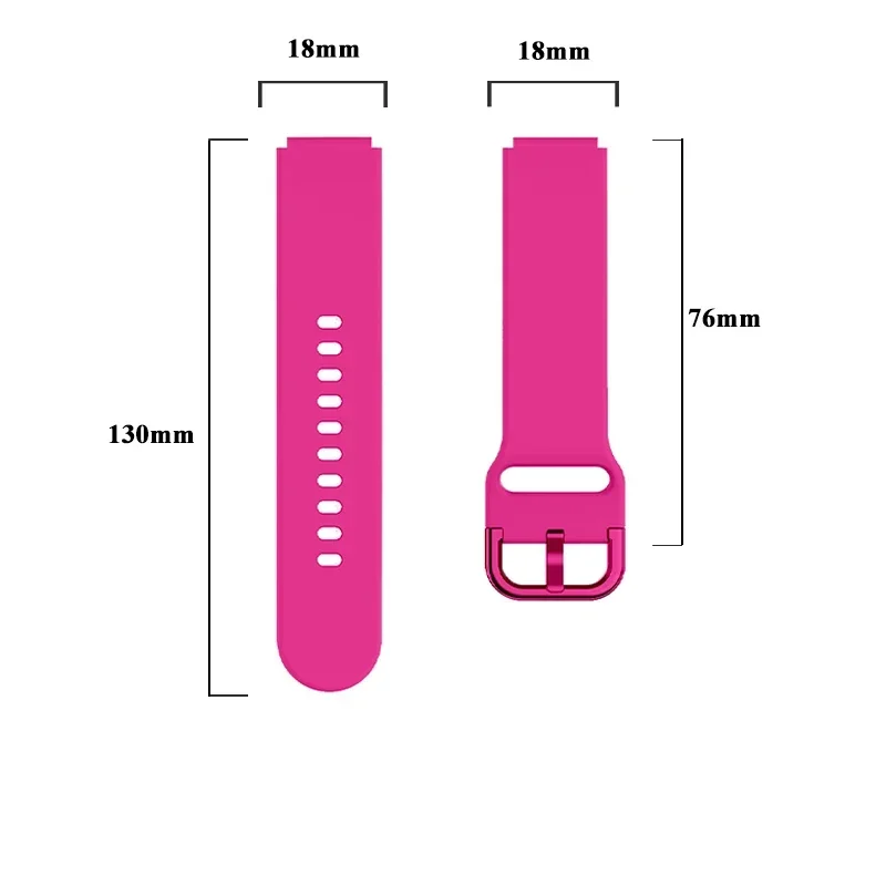 سوار معصم سيليكون لرائد غارمين ، حزام سوار ، حزام لـ Vivoactive 4S ، Vivomove 3S ، our S ، 18