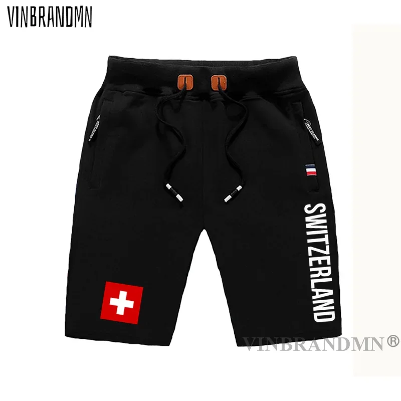 Swiss Confederation Switzerland mens shorts beach new men's board shorts flag workout zipper 2021 CHE CH Confoederatio Helvetica