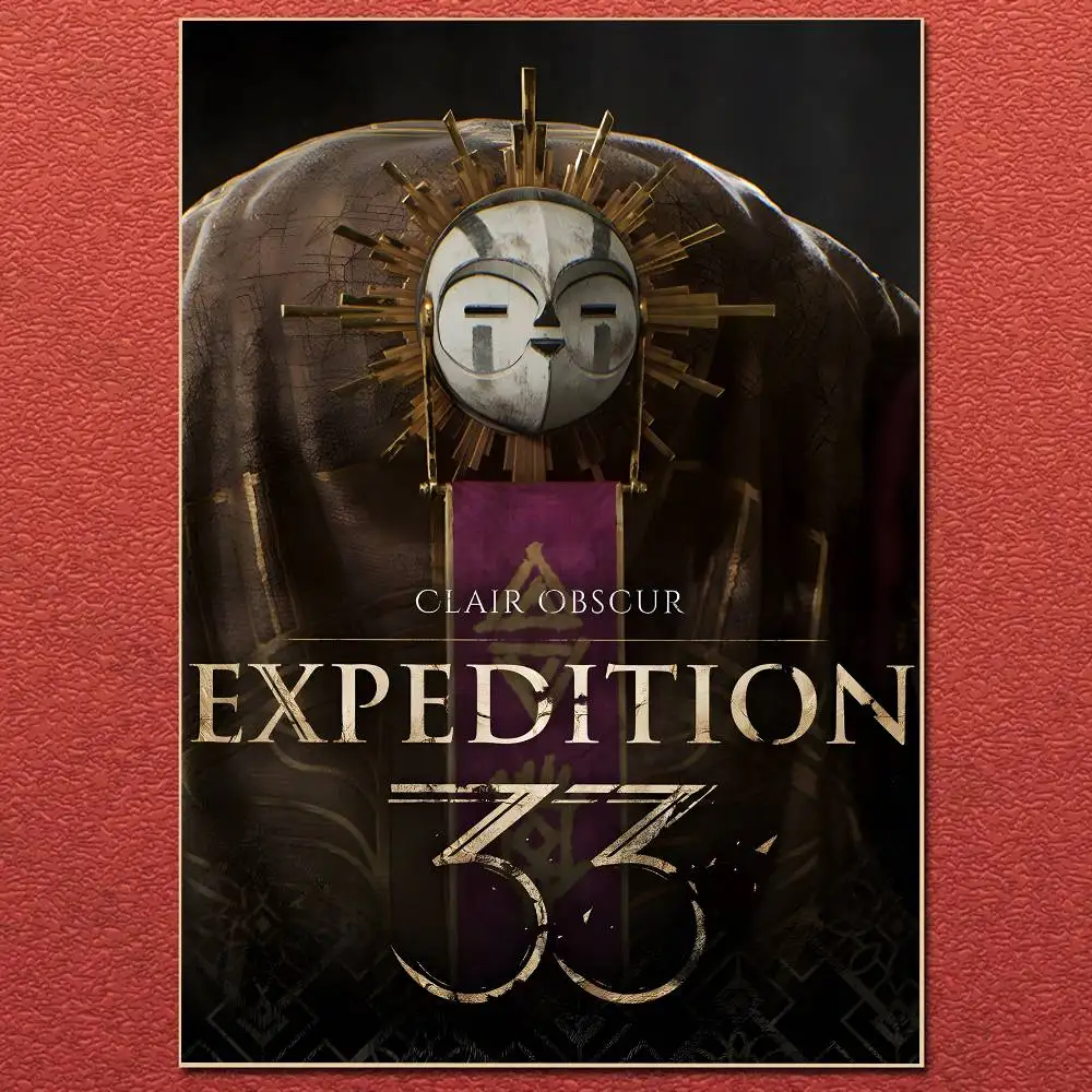 Poster Sur Toile Clair Obscur Expedition 33 - Décoration Chambre 30x45 Cm, Style Moderne
