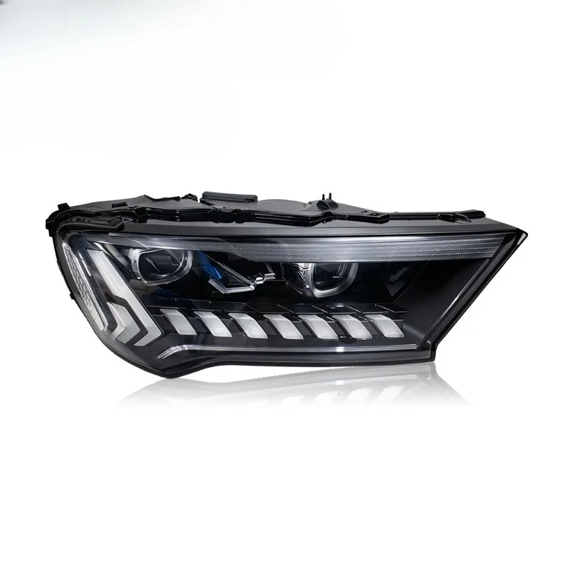Headlight assembly: LED daytime running lights, flowing light direction