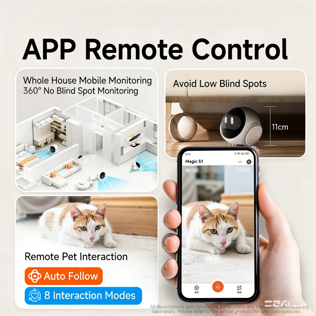 2K 홈 카메라, 애완동물 모니터링 로봇, 360 °  - Home Security Robot 리뷰 및 가격