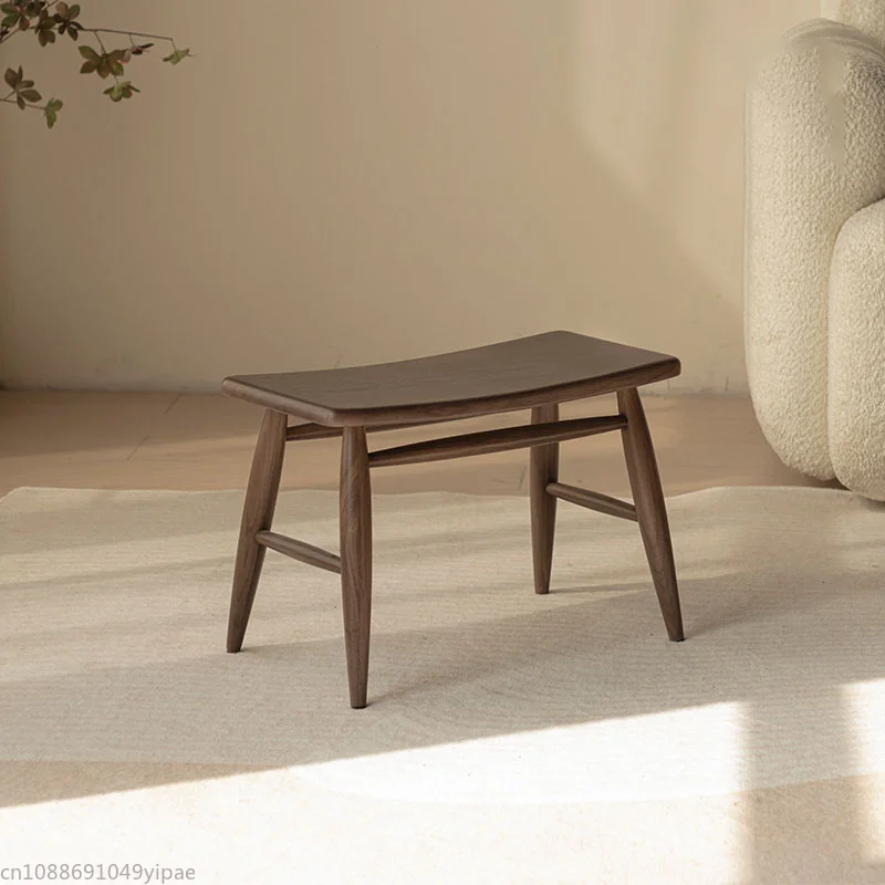 

North American Black Walnut Stools Chinese-style Household Shoe-changing Stools Dining Chairs Living Room Furniture