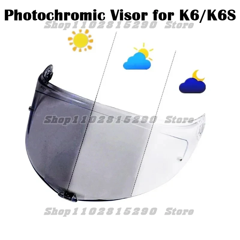 

Photochromic Replacement Visor SP1 MPLK Anti Scratch Screen Motorcycle Accessories Motorcycle Full Face Helmet Lens Case for k6