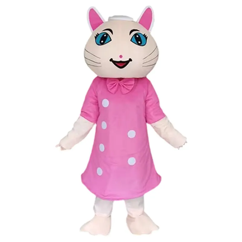 Cute Cat Mascot Cosplay Costume Adult Anime Cat Plays Costume Christmas Halloween Carnival Party Funny Dressing Props