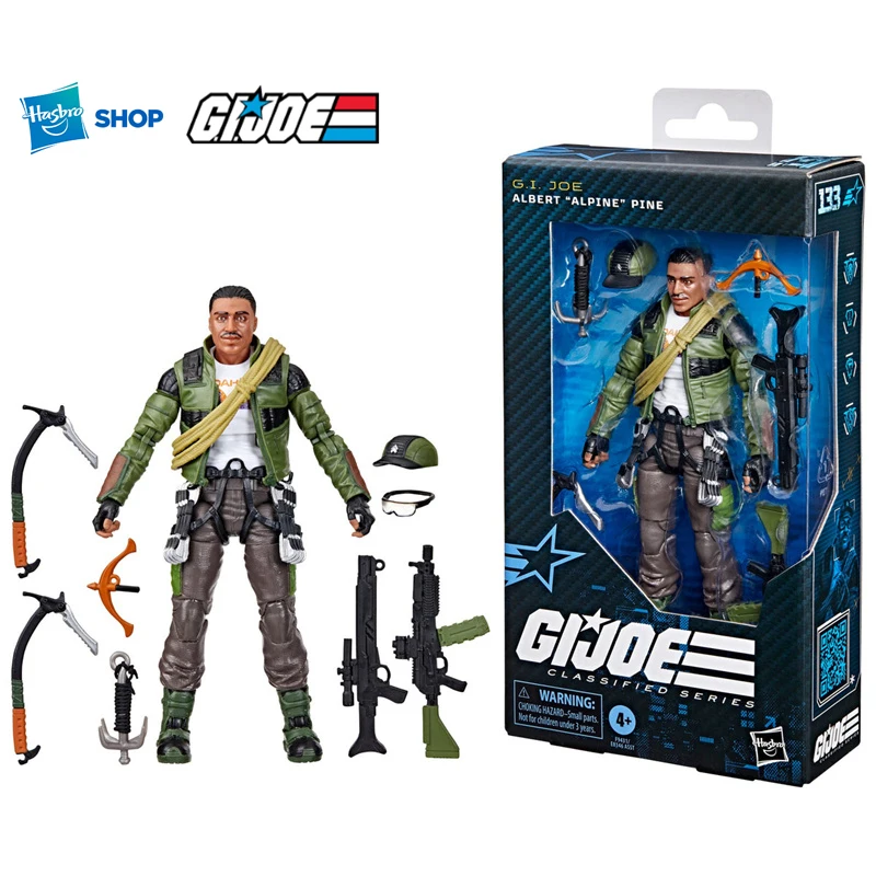 Hasbro G.I. Joe-figura de acción de la serie clasificada #133, figura de acción de ALBERT "ALPINE", modelo coleccionable, regalo Original