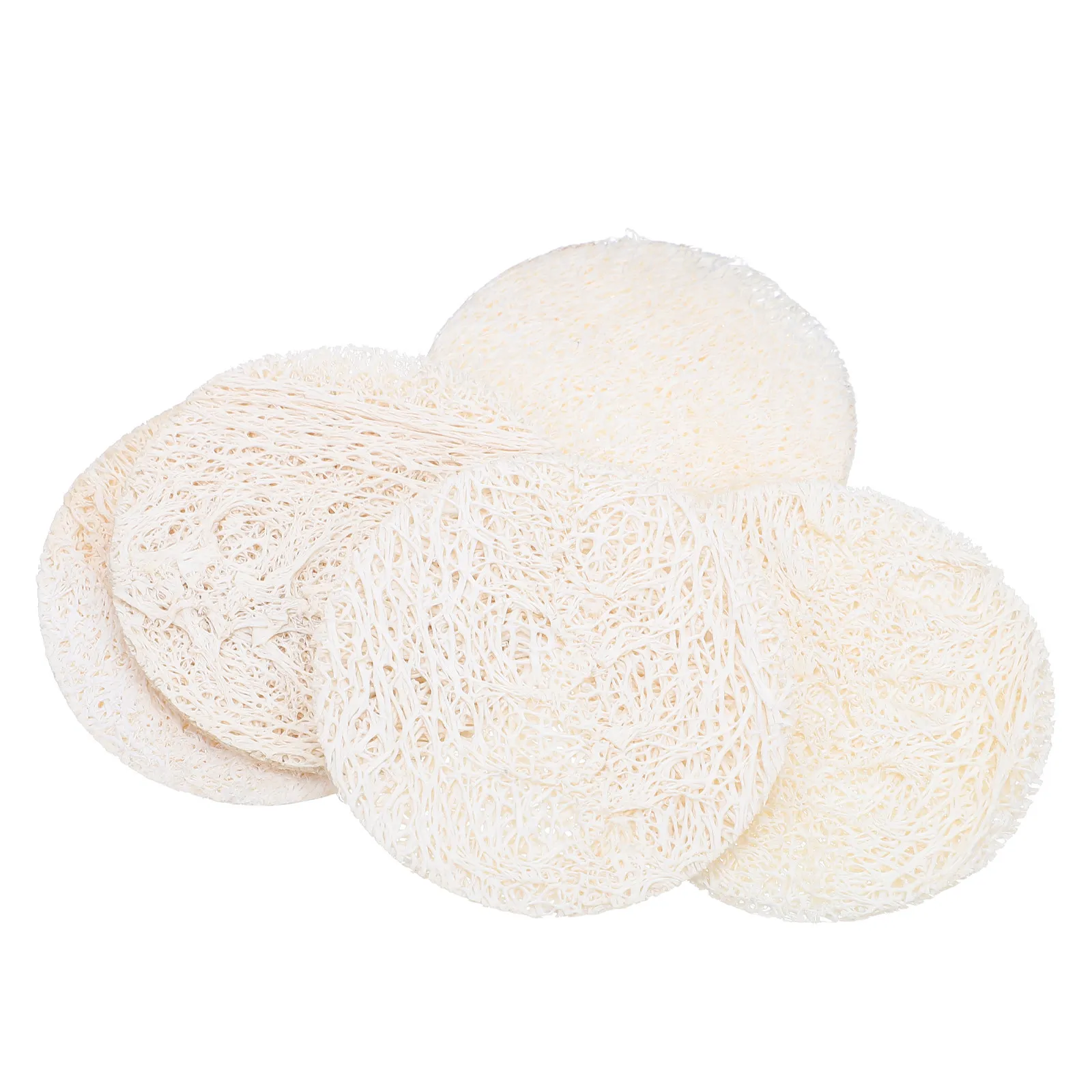 

Набор из 5 натуральных губок-мочалок из люфы для отшелушивания, улучшения кровообращения, удаления омертвевшей кожи. Не рекомендуется стирать в машине.