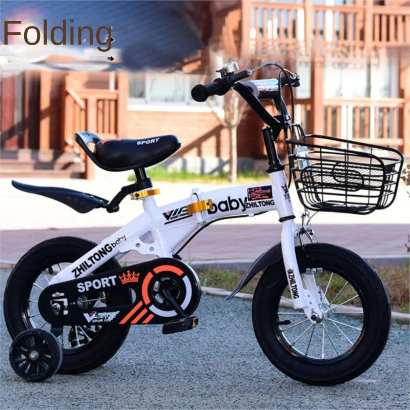 

Cross Life New Stock Folding 14 Inch Children's Bicycle Baby Bicycle Carbon Steel Mountain Bicycle Male And Female Baby Bicycle