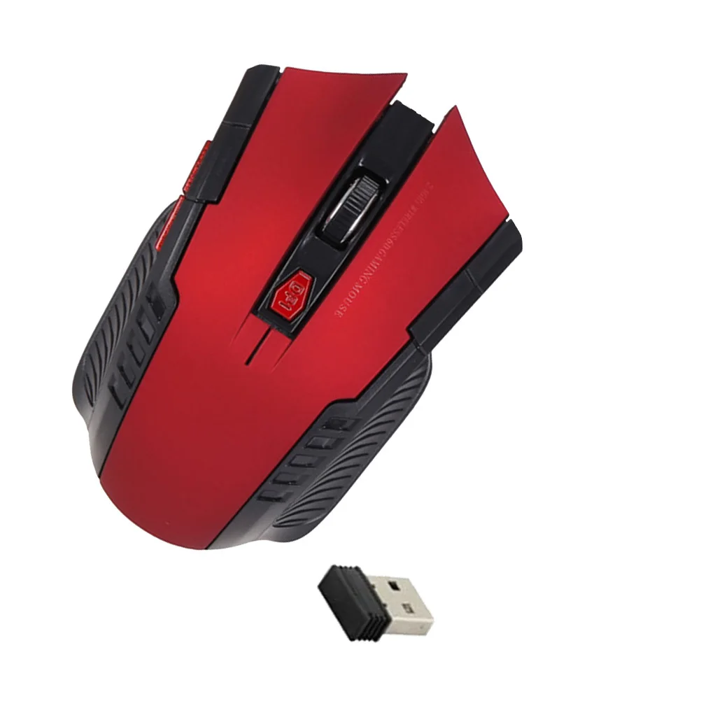 Draadloze optische gamingmuis 2,4 ghz 6 knoppen Draagbare lichtgewicht USB-gamemuis voor werken Spelen Verstelbare Dpi Draadloos
