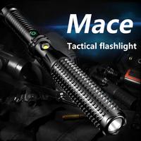 LED Flashlight Waterproof Self Defense Light USB Rechargeable Baseball Bat Flashlight Baseball Torch Outdoor Supplies