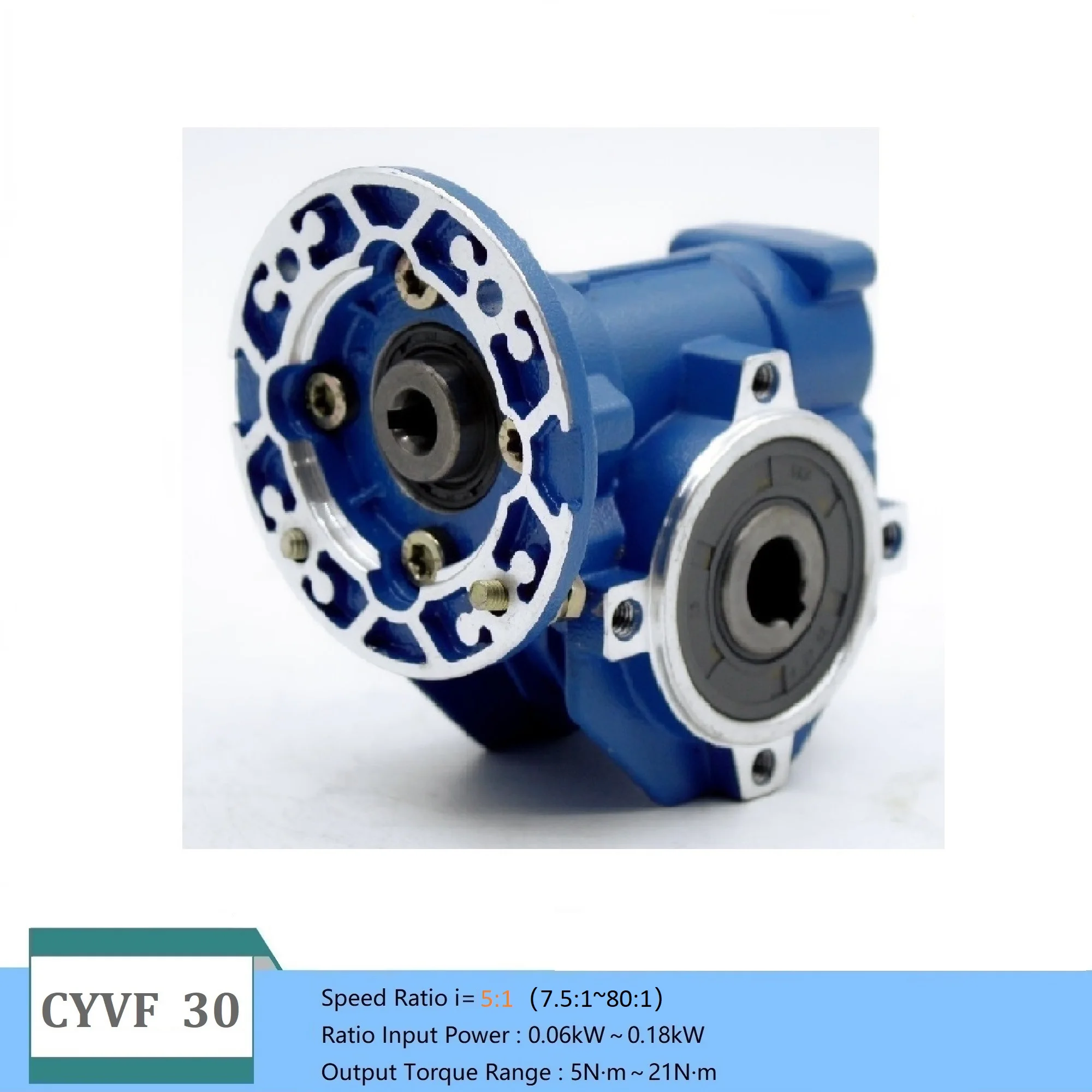 

CY Automan High Torque Worm Gear box NMVF 030 CYVF 30 Input 11mm /9mm Output 14mm Ratio 5:1/80:1 Free Maintenance