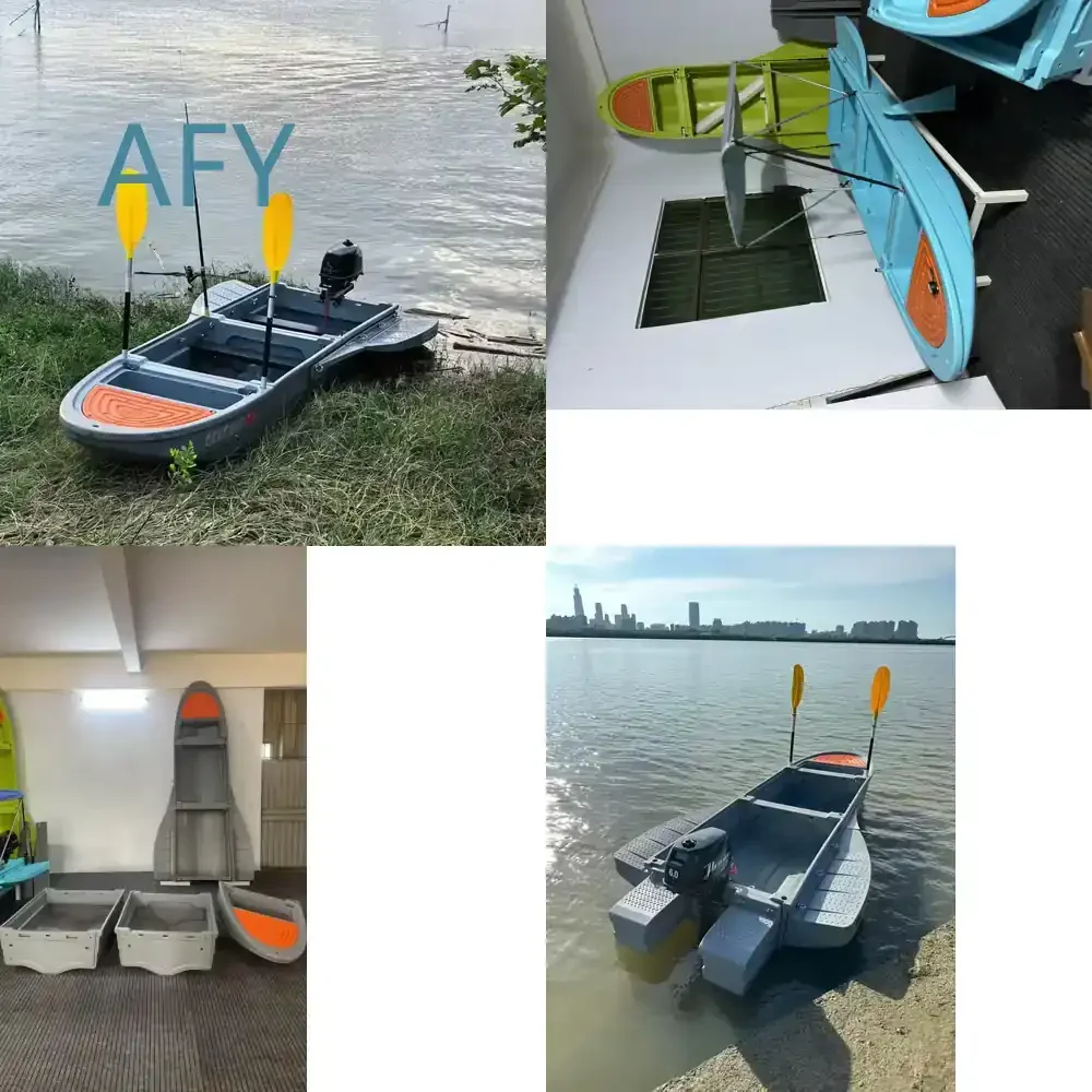 Lightweight Aluminum Folding Boat for Quick Assembly High Buoyancy Anti-Capsize UV Resistant Corrosion Resistant for Various