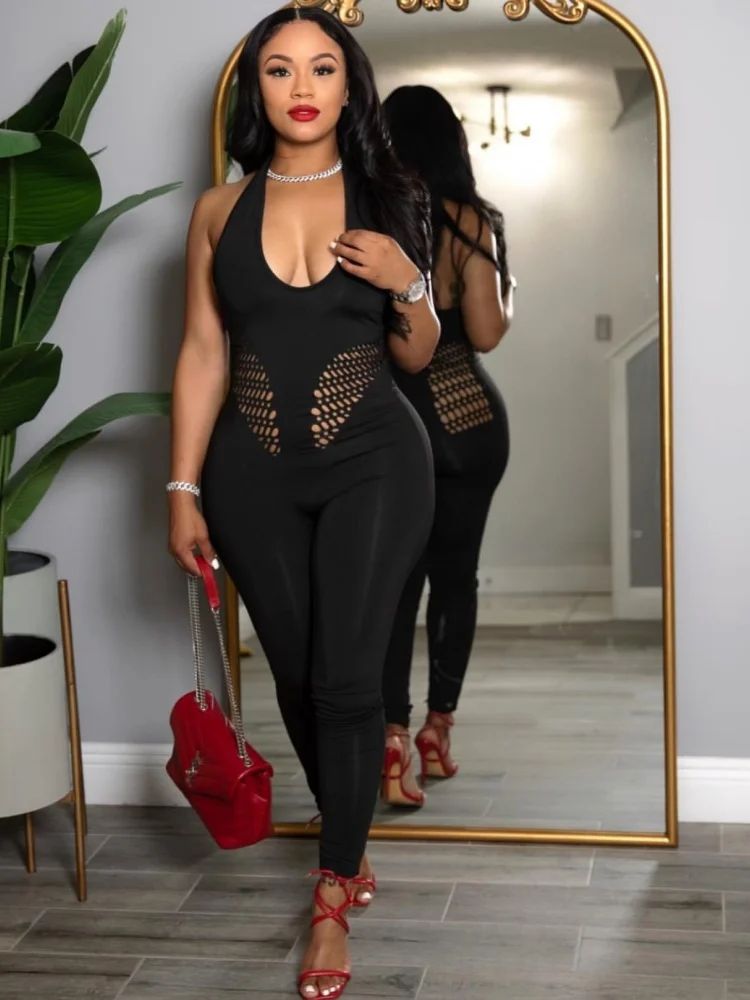 Wmstar-mono para mujer, venta al por mayor, trajes de Club sexys, ropa interior Sexy de tul con cuello Halter y espalda descubierta, traje de baño para club nocturno, trajes de una pieza