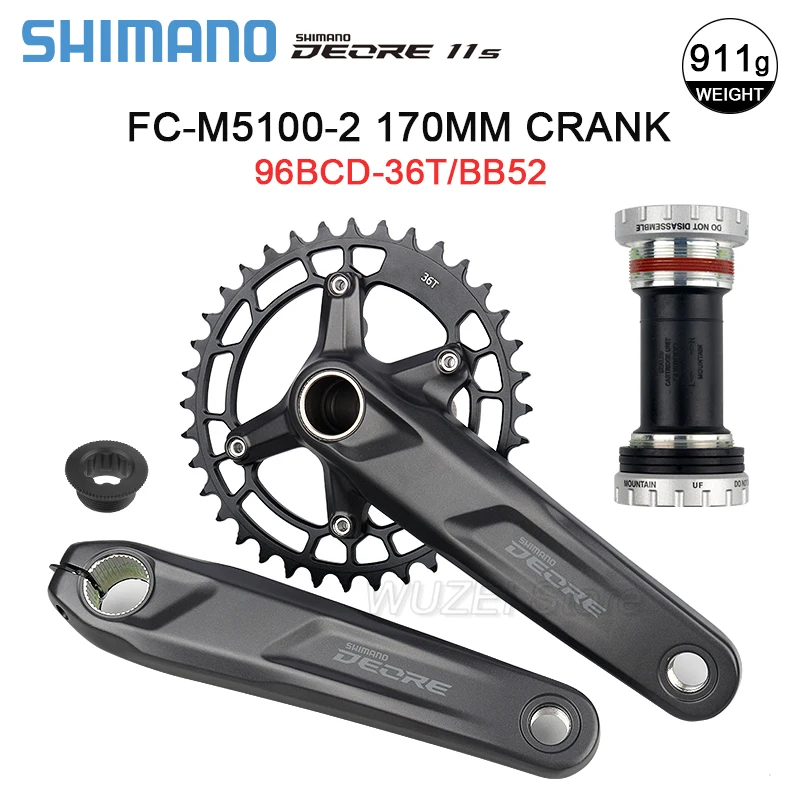 オリジナルシマノ DEORE FC M5100 クランクセット 1x11 スピード MTB