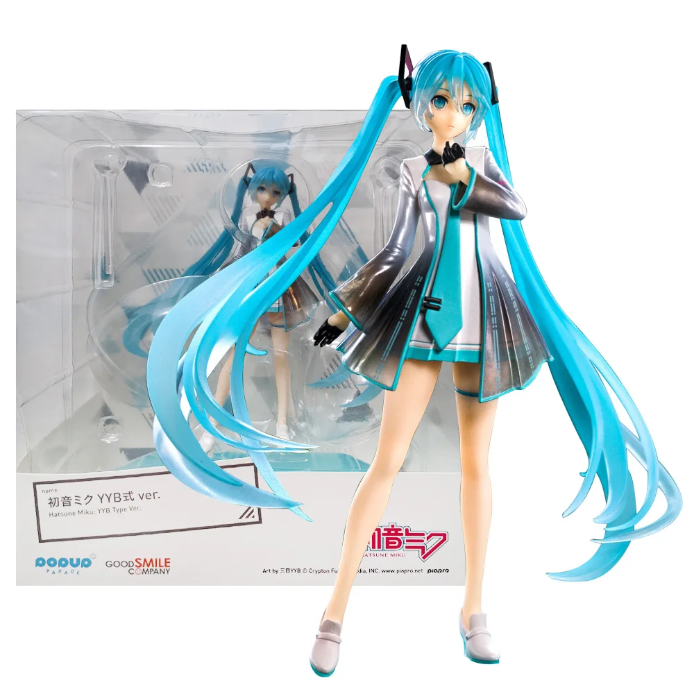 13CM Anime Hatsune Miku YYB-style Singer Record Model Toy Gift Collection Action Figure PARADE Miku Boxed For Kids