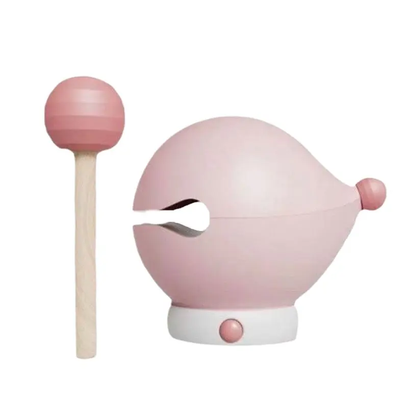 【VALUE MONEY】PVC Wooden Fish Tapping Light Multi-Color Dimming LED Table Lamp Cute And Press Light