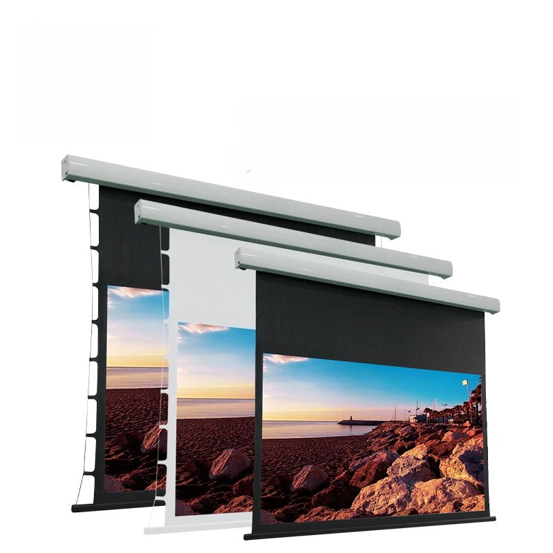 100 inch intelligent electric projection screen high definition household projection screen, lifting screen
