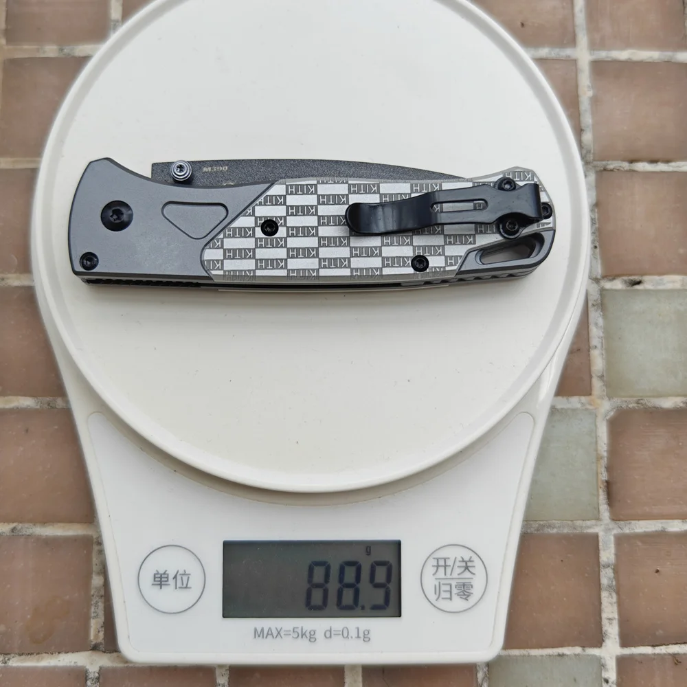 JUFULE 535BK 535 KITH Aluminum Handle Ball Bearings Mark M390 Pocket EDC Tool Camping Hunting Ourdoors Hike Folding Blade Knife