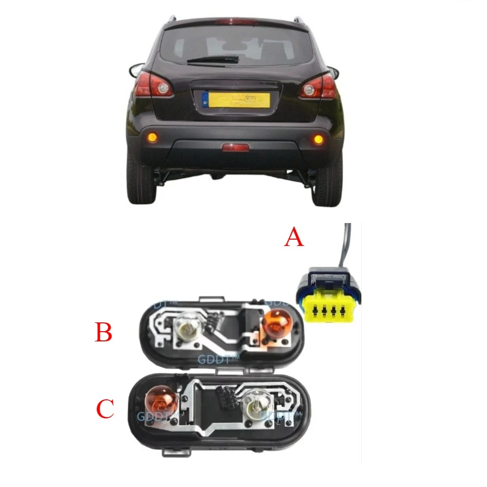 

1 Pcs Tail Lamp Socket for Nissan Qashqai 2008-2012 J10 26556-je20a-a104 Outside Rear Light Bulb Holder Brake Stop Lamp Wire