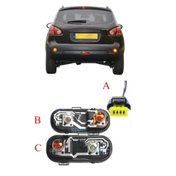 1 Pcs Tail Lamp Socket for Nissan Qashqai 2008-2012 J10 26556-je20a-a104 Outside Rear Light Holder Brake Lamp Wire
