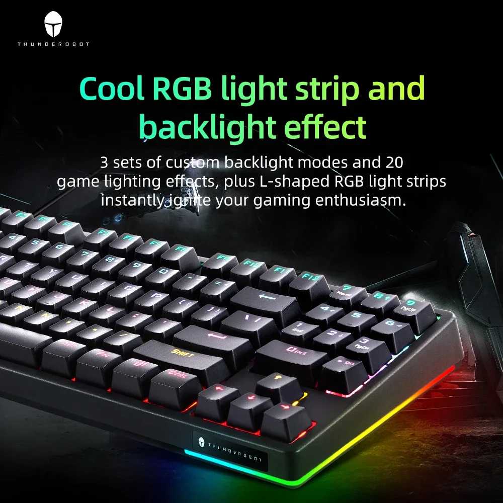 ThundeRobot KG3089 Mechanical Keyboard Wired 89 Keys RGB Gaming Keyboard Red Switch Blue Switch Gaming keybaords for Gamer