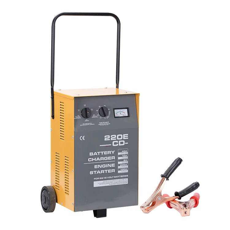 شاحن بطارية السيارة CD-220E مع كاتب الانتقال 6 فولت/12 فولت 40 أمبير تيار مستمر ومنفذ تيار متردد للمركبات الحمضية الرصاصية