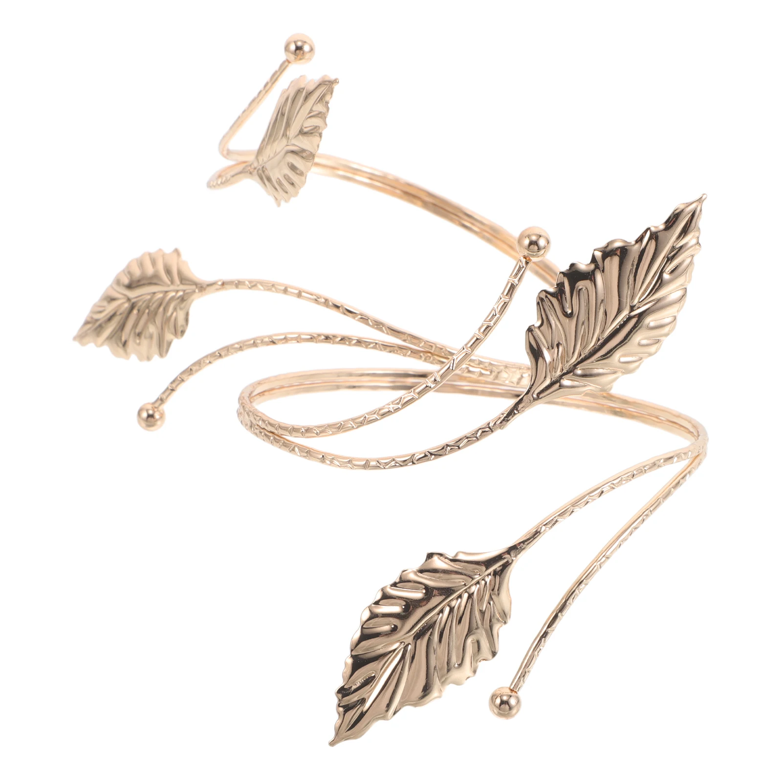 

Decorative Arm Ring Bangle Bracelets Jewelry Curtain Holdback Golden Accessories Holdbacks Vintage Leaf Miss