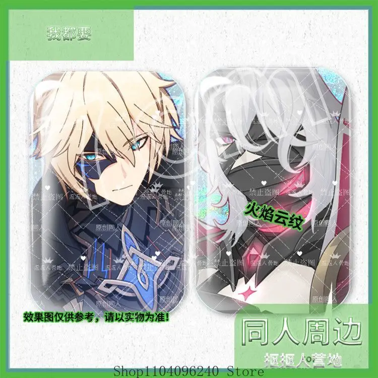 Anime Genshin Impact Dainsleif Rerir Game Button Pin Anime Character Brooch Badge for Backpack Accessories Decor