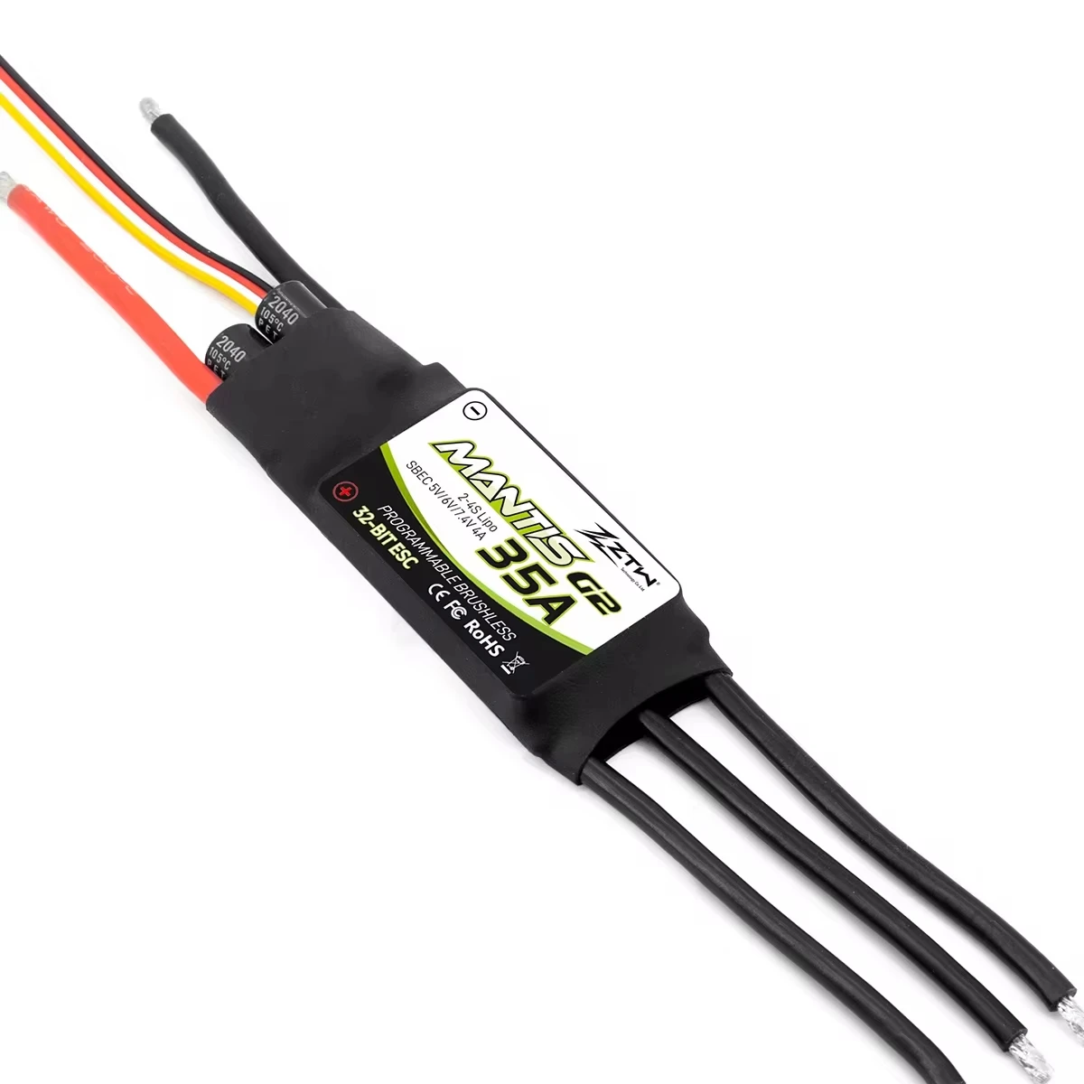 ZTW 32-Bit ESC Mantis G2 25A 35A 45A 2-6S With 5/6/7.4V SBEC 4A Electronic Speed Controller For RC Airplane Fixed-wing