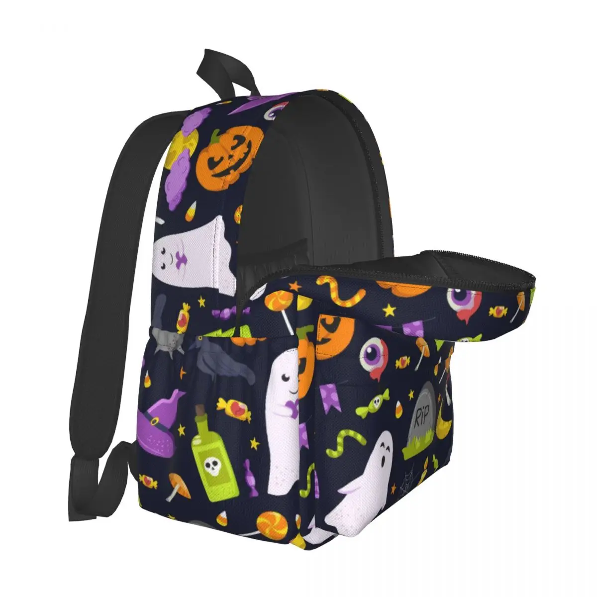 Halloween Pattern Large Capacity Student Schoolbag Casual Fashion Backpack Rucksack Travel Bag For Girls Boys Teens