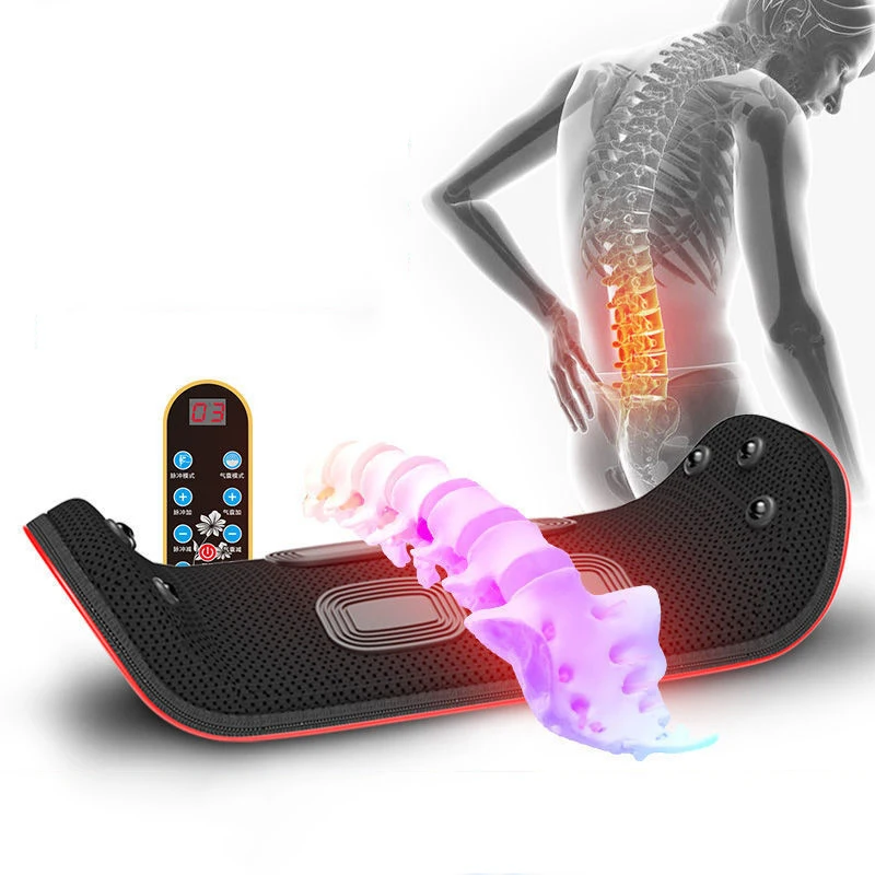 

Marese Electric Lumbar Traction Device Waist Back Massager Vibration Massage Machine Lumbar Spine Support Waist Relieve Fatigue