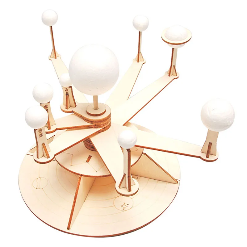 Modèle de Système Solaire en Bois, Matériel Spatial, GT Leone, Communautés ètes en Bois, Créatif, Bricolage, Science, Fournitures