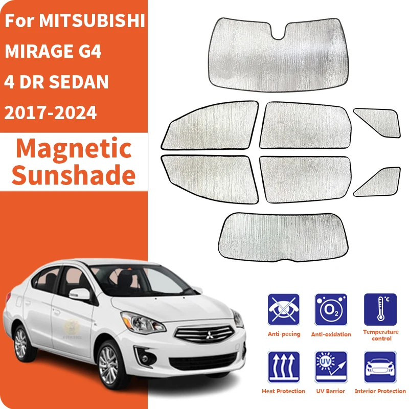 

Car Window Sunshade Anti-UV Car Sun Window Visors Sunshade Covers customization For MITSUBISHI MIRAGE G4 4 DR SEDAN 2017-2024