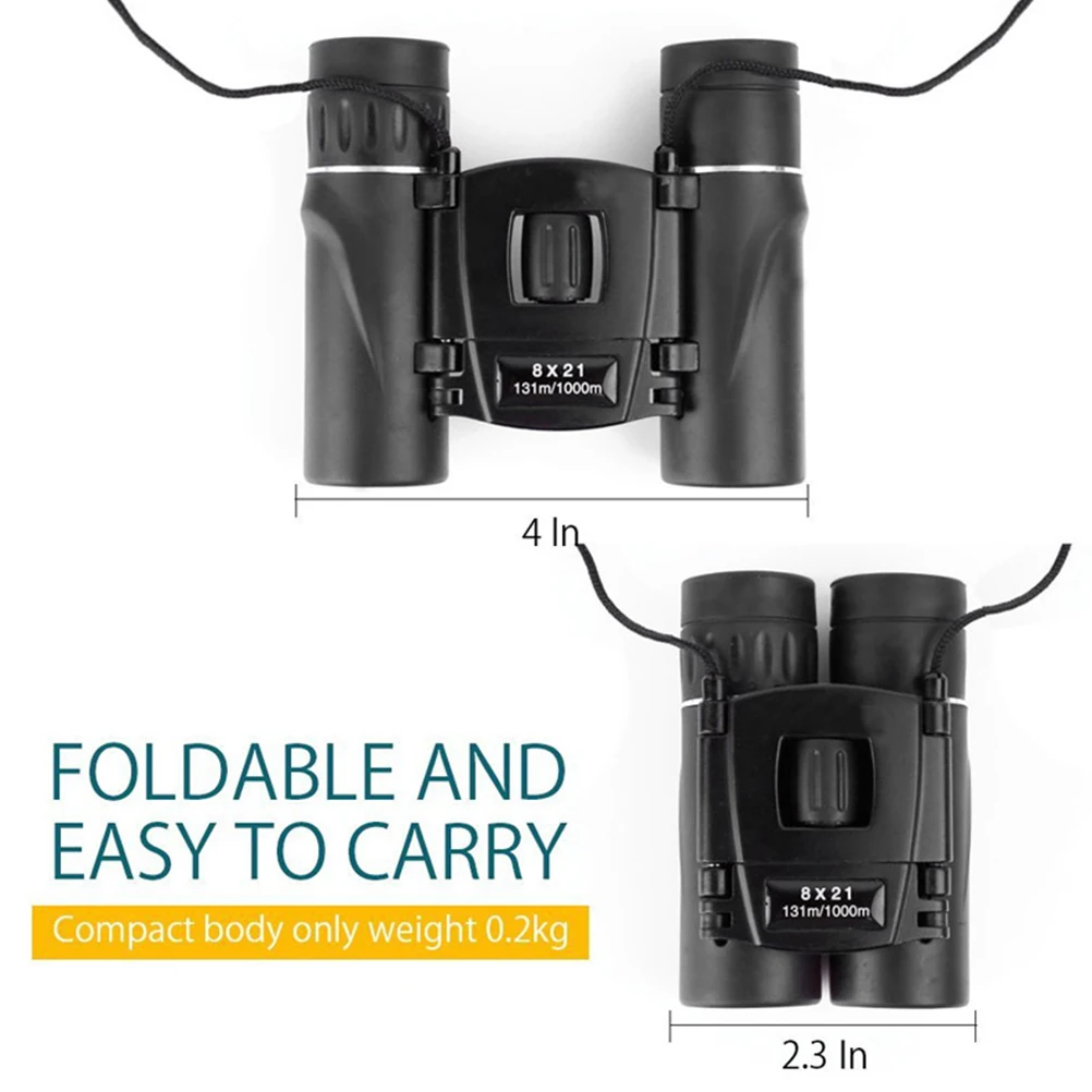 

8X21 Compact Zoom Long Range 1000M Folding Waterproof Fog Proof Ba7 Fmc Optics For Bird Watching Hunting Camping