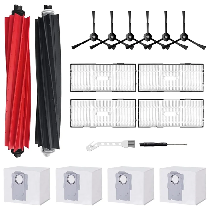 مجموعة ملحقات بيع الصيف لقطع غيار المكانس الكهربائية Roborock S8+/S8 Pro Ultra Robot، فرش دوارة، غبار مكنسة كهربائية