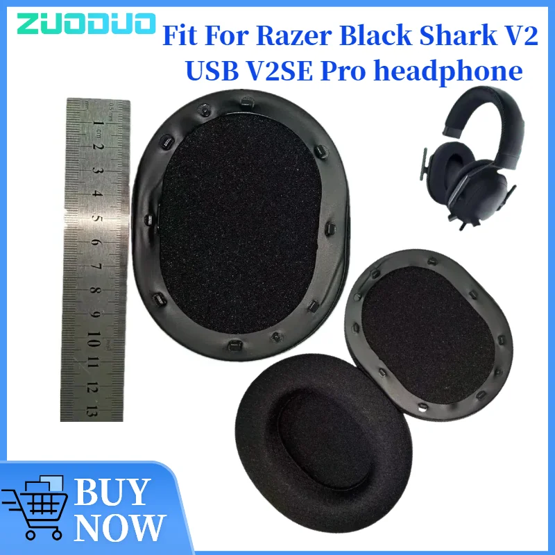 

ZUODUO Ear Pads For Razer Black Shark V2 USB V2SE Pro Headset Ear pads Cushion Replacement Covers Accoriess