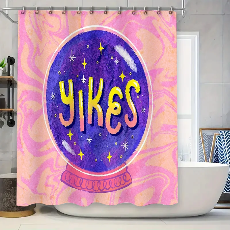 

Boho Shower Curtain Set Nature Forest Trees Teal Blue Patterned Fabric Bathroom Decor Waterproof Vintage Home Textile