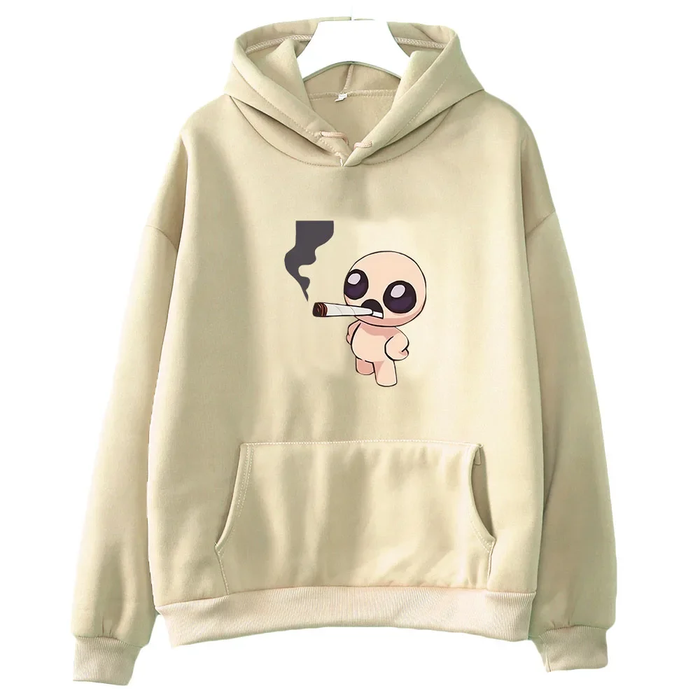 Roguelike The Binding of Isaac Anime Hoodie WOMEN Kawaii/Cute Sweatwear Couple Sweatshirt Regulai Fit Autumn/Winter Printing Top