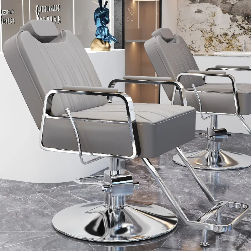 Luxury Shampoo Barber Chair Manicure Cosmetic Equipment Barber Chair Swivel Hairdresser Cadeira Gamer Commercial Furniture - view 5