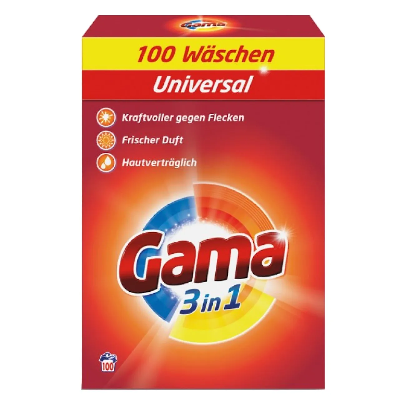 Washing powder GAMA 3in1 Universal 100 washes 6 kg