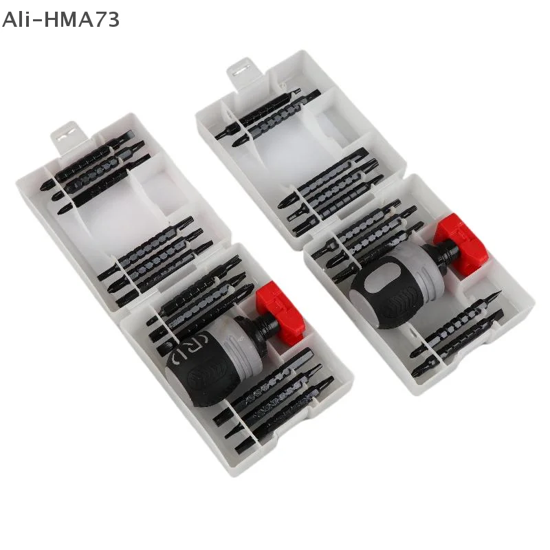 (YY)1 Set 2025 New Ratchet Screwdriver Set Short Shaped Radish Head High Hardness Labor-saving Multi-functional Dual-purpose