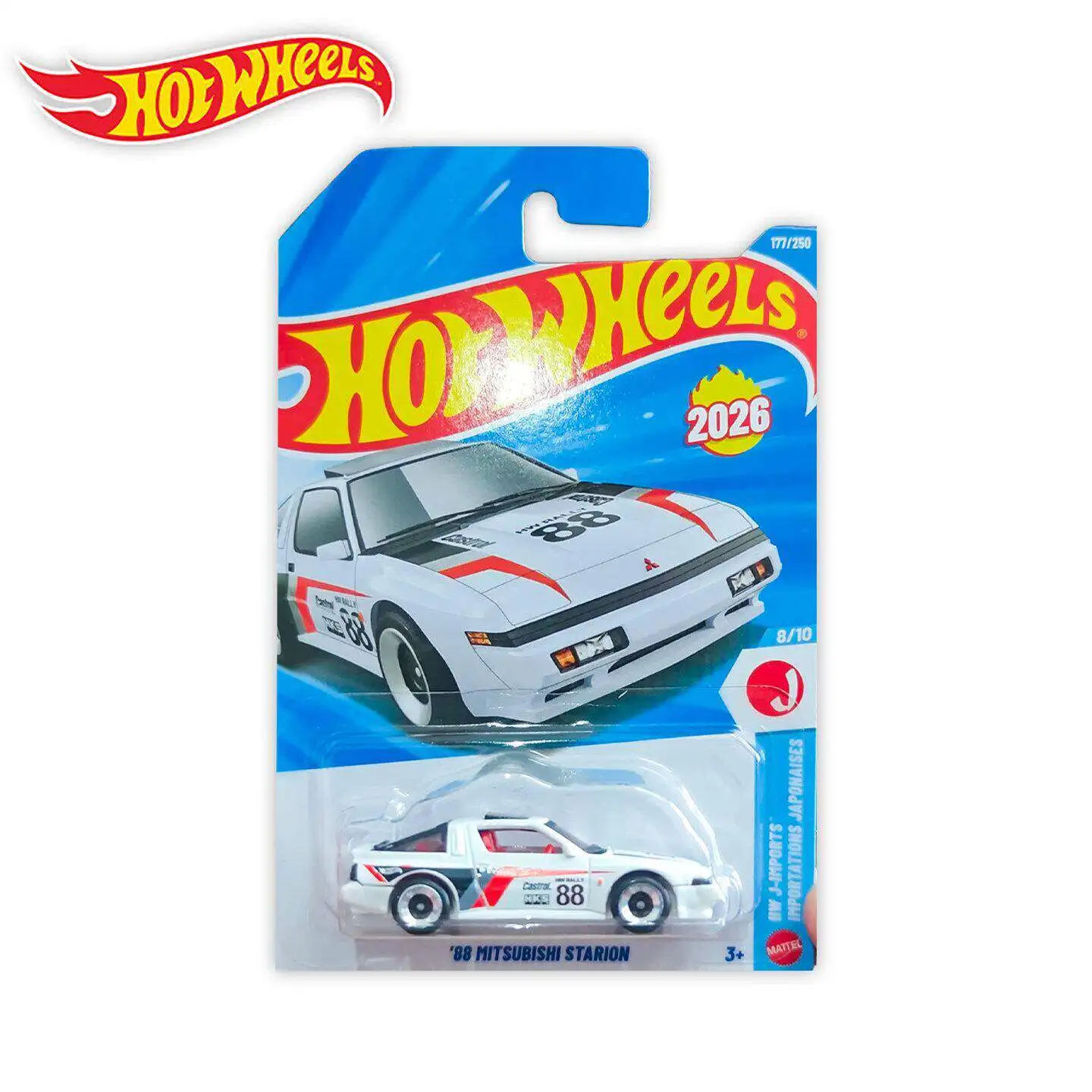 2026 J CASE Hot Wheels Car Subaru Impreza WRX 82 TOYOTA SUPRA AUDI RS2 1/64 Metal Die-cast Model Toy view 5