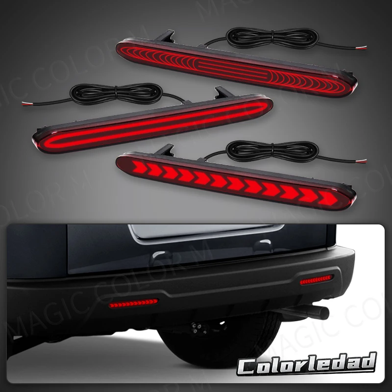 Magic colorM Rear Bumper Reflector Light For Honda Accord Odyssey CR-V Acura TSX Element LED Turn Signal Warning Brake Lamps
